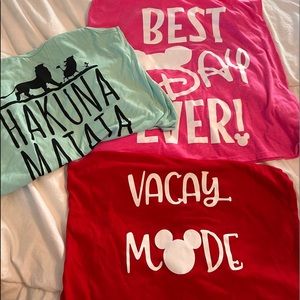 Women's 3 pc Disney Tank Lot sz L